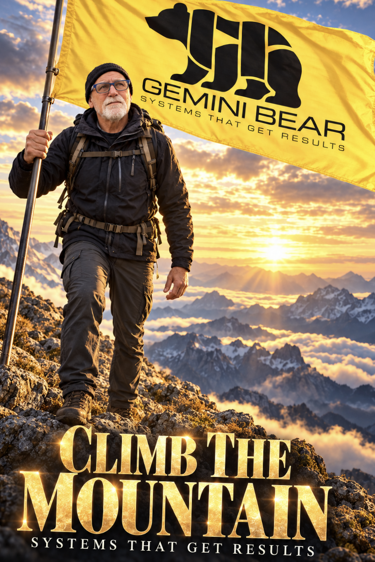 Climb the Mountain — Business / Innovation poster from Gemini Bear Systems